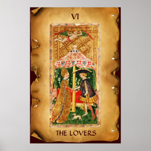 ANTIQUE RENAISSANCE TAROTS 6 / DE GELIEFDE POSTER