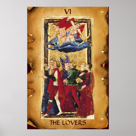 ANTIQUE RENAISSANCE TAROTS 6 / DE GELIEFDE POSTER (Voorkant)