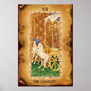 ANTIQUE RENAISSANCE TAROTS  7 / DE STrijdwagen Poster