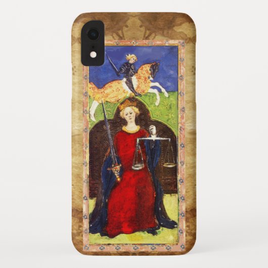 ANTIQUE RENAISSANCE TAROTS 8 / RECHTVAARDIGHEID Case-Mate iPhone CASE (Achterkant)