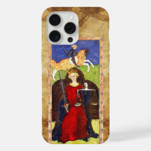 ANTIQUE RENAISSANCE TAROTS 8 / RECHTVAARDIGHEID iPhone 15 PRO MAX HOESJE