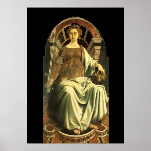 ANTIQUE RENAISSANCE TAROTS 8 / RECHTVAARDIGHEID POSTER (Voorkant)