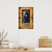ANTIQUE RENAISSANCE TAROTS  9 / DE HERMIT POSTER (Keuken)