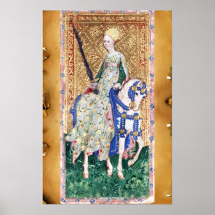ANTIQUE RENAISSANCE TAROTS /DAME DER ZWAARDEN POSTER