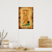 ANTIQUE RENAISSANCE TAROTS / MAAGD VAN MUNTEN POSTER (Keuken)