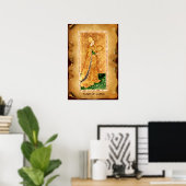 ANTIQUE RENAISSANCE TAROTS / MAAGD VAN MUNTEN POSTER (Thuiskantoor)