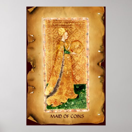 ANTIQUE RENAISSANCE TAROTS / MAAGD VAN MUNTEN POSTER (Voorkant)