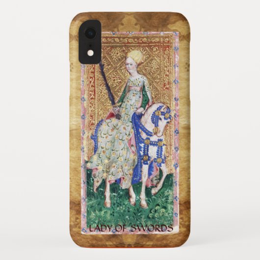 ANTIQUE RENAISSANCE TAROTS / VROUW VAN ZWAARDEN Case-Mate iPhone CASE (Achterkant)
