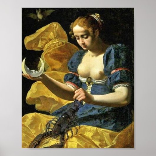 ANTIQUE RENAISSANCETAROTS 18 / DE MAAN POSTER (Voorkant)