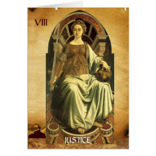 ANTIQUE RENAISSANCETAROTS 8 / RECHTVAARDIGHEID