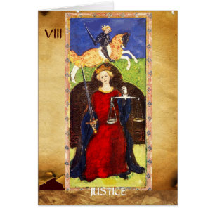 ANTIQUE RENAISSANCETAROTS 8 / RECHTVAARDIGHEID