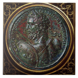 ANTIQUE ROMAN BRONZE MEDALLION SEPTIMUS SEVERUS TEGELTJE