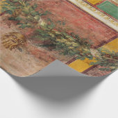 ANTIQUE ROMAN FRESCO,SATYR MASK,GARLAND,FRUITS  CADEAUPAPIER (Hoek)