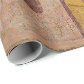 ANTIQUE ROMAN FRESCO,SATYR MASK,GARLAND,FRUITS  CADEAUPAPIER (Rol Hoek)