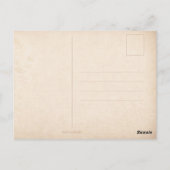 Antique Romantic Couple Postcard with Roses  Briefkaart (Achterkant)