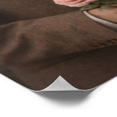 Antique Romantic Couple with Roses Poster (Hoek)