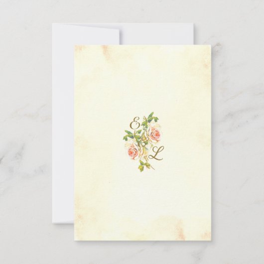 Antique Rose 3.5 x 5 RSVP Card Flat (Achterkant)