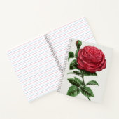 Antique Rose Lithograph, François-Frédéric Grobon Notitieboek (Binnen)