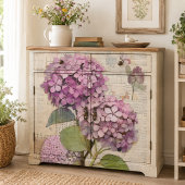 Antique Roze Hortensia Ephemera Script Decoupage Tissuepapier
