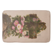 Antique Rustic Cross, Wild Roses, Easter Card, Badmat (Voorkant)