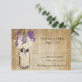 Antique Rustieke Metselpot Madeliefjes Wilde Bloem RSVP Kaartje (Staand voorkant)