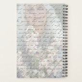 Antique Script Handwriting Personalized Photo Planner (Achterkant)