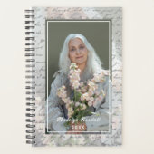 Antique Script Handwriting Personalized Photo Planner (Voorkant)