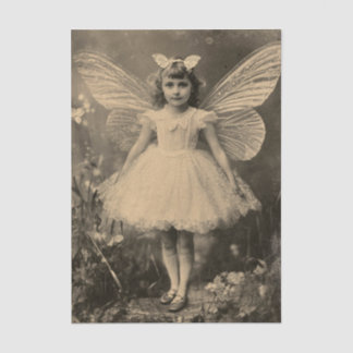 Antique Sepia Butterfly Fairy Crafting Tissuepapier