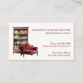 Antique Store Dealer Upholsterer Business Card Visitekaartje (Voorkant)