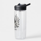 Antique Style Japanese Castle Sakura Personalized  Waterfles (Links)