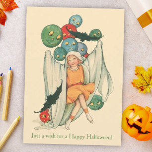 Antique Trick or Treat en Vleermuizen Vintage Hall Kaart