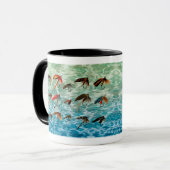 Antique Trout Flies / Lures Coffee Mug Mok (Voorkant links)