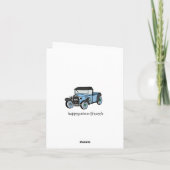 Antique Truck with Balloons Thank You Bedankkaart (Achterkant)