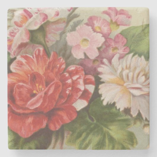 Antique Valentine's Day, L. Prang & Co., 1882  Stenen Onderzetter (Voorkant)