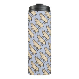 Antique Varken Illustratie Cute Vintage Thermosbeker
