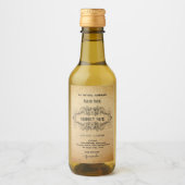Antique Vertical Apothecary Style Labels Wijn Etiket (Voorkant)