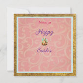 Antique Victorian Doll Greeting Card Feestdagenkaart (Achterkant)