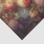 Antique Victorian Floral Cat Decoupage  Tissuepapier (Detail)