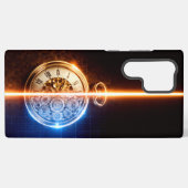 Antique Watch Blueprint Samsung Galaxy Hoesje (Achterkant horizontaal)