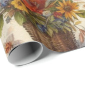 Antique Watercolor Ephemera Autumn Cadeaupapier (Rol Hoek)