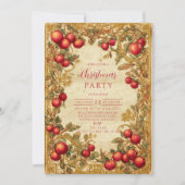 Antique Winter Berry-viering Kaart (Voorkant)