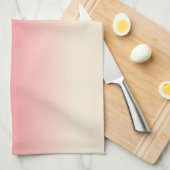 Antique Wit en Amerikaanse Roze Ombre Theedoek (Quarter Fold)