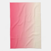 Antique Wit en Amerikaanse Roze Ombre Theedoek (Verticaal)