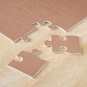 Antique Wit en Antique Koper Effen Kleuren Legpuzzel (Zijkant)