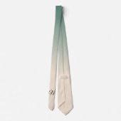 Antique Wit en Wintergroene Ombre Kleuren Stropdas (Achterkant)
