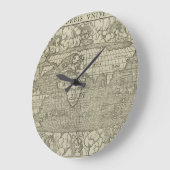 Antique World Map by Sebastian Münster circa 1560 Grote Klok (Hoek)