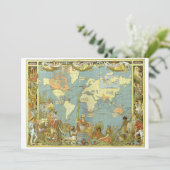 Antique World Map of the British Empire, 1886 (Staand voorkant)