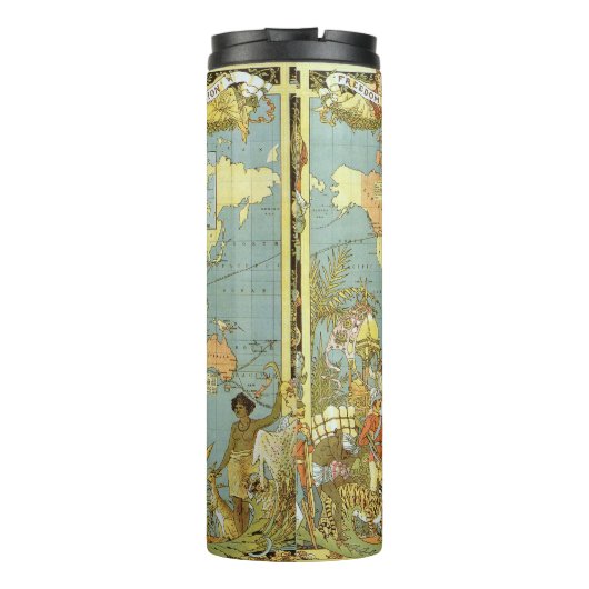 Antique World Map of the British Empire, 1886 Thermosbeker (Achterkant)