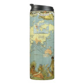 Antique World Map of the British Empire, 1886 Thermosbeker (Geroteerd rechts)