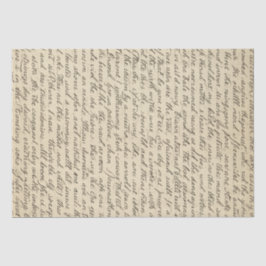 Antique Writing Words Vintage Distressed Tissuepapier